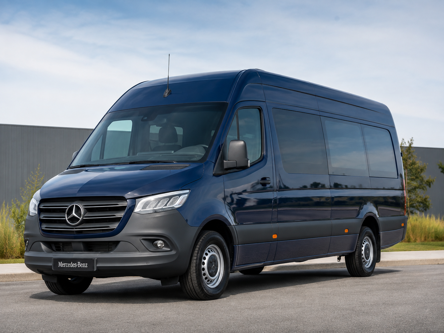 Van Mercedes-Benz Sprinter azul